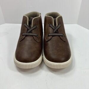 Carter's Ace High Top Sneakers Kids Size 12 Brown New Faux Leather CF23E03B